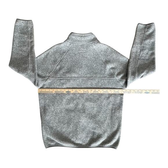 J Crew Nordic Men’s Medium Gray Jacket Polartec Sweater Fleece - Picture 8 of 11